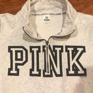 PINK Victoria secret 1/4 zip sweatshirt